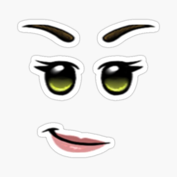 woman face roblox Sticker for Sale by Agankunje
