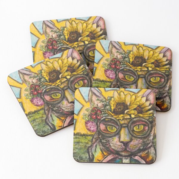 Item preview, Peace, love, and happy hippy kitty designed and sold by Artladyjen.