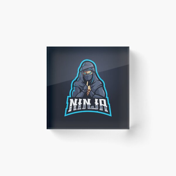 Item preview, Circular Gradient Blue Ninja Logo designed and sold by Peekonet.