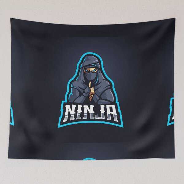 Item preview, Circular Gradient Blue Ninja Logo designed and sold by Peekonet.