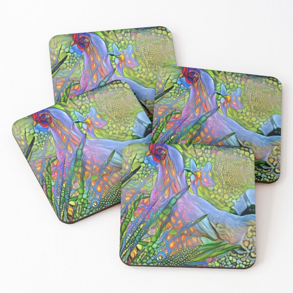 Item preview, Chicken in Psychedelic style  designed and sold by KevenTees.