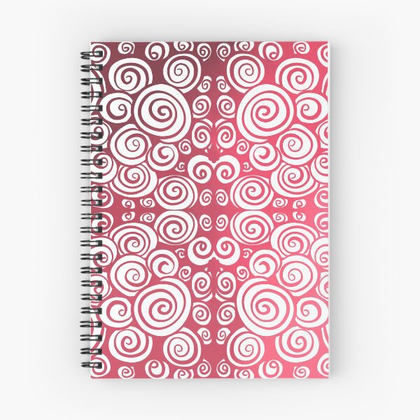 Item preview, Salmon Ombré Doodle Spirals designed and sold by ArtishbyLisa.