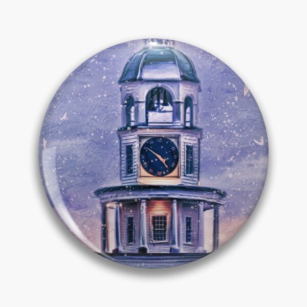 Item preview, Snowy Winter's Day For Town Clock designed and sold by kenmo.