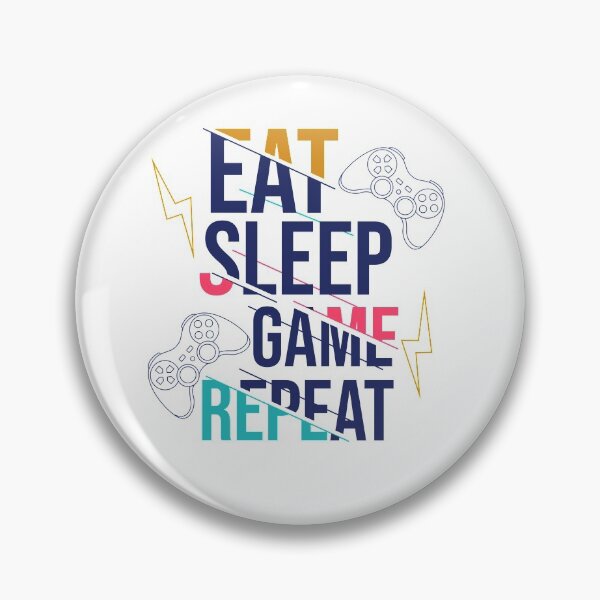 Artikelvorschau, Eat Sleep Game Repeat entworfen und verkauft von Rickann.