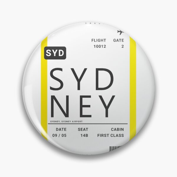Artikelvorschau, Flugticket mit Bordkarte für Sydney entworfen und verkauft von ind3finite.