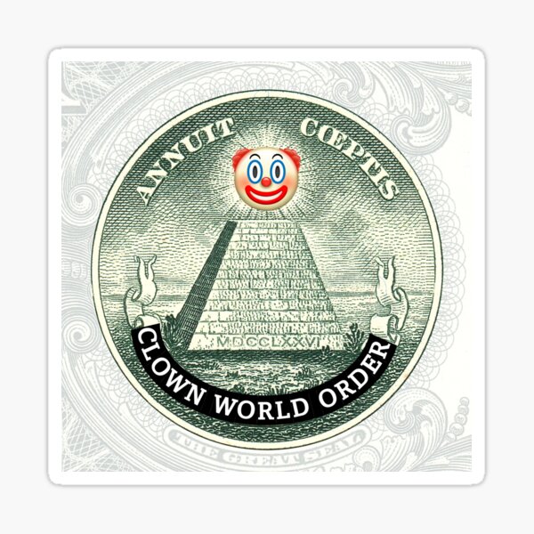 Clown World Order Sticker