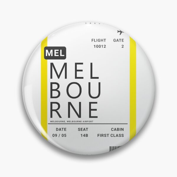 Artikelvorschau, Flugticket Melbourne Bordkarte entworfen und verkauft von ind3finite.