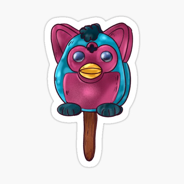 Furby Gumball eye ice cream Sticker