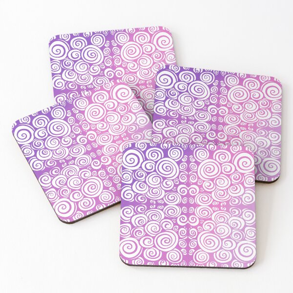 Item preview, Lilac Ombré Doodle Spirals  designed and sold by ArtishbyLisa.
