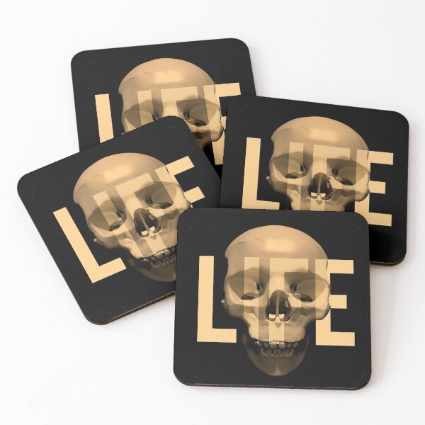 Item preview, "LIFE” on Sepia Skull designed and sold by MisterSquid.