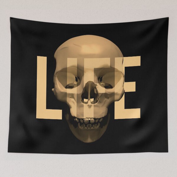 Item preview, "LIFE” on Sepia Skull designed and sold by MisterSquid.