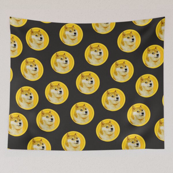 Item preview, Dogecoin Pattern for Cryptocurrency Lovers designed and sold by The Masked Designer.