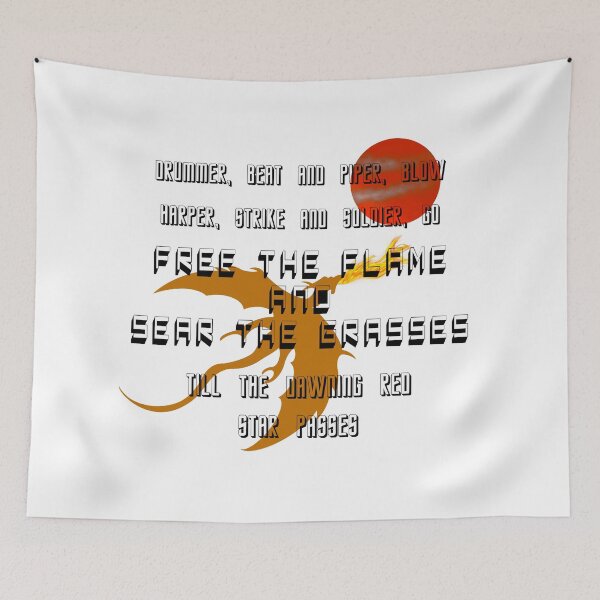 Item preview, Drummer, Beat and Piper Blow Dragonriders of Pern Quote. designed and sold by doodlesbyCara.
