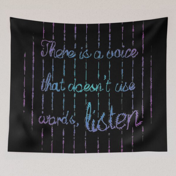 Item preview, There is a voice that doesn't use words listen 2 designed and sold by RafaelLima7.