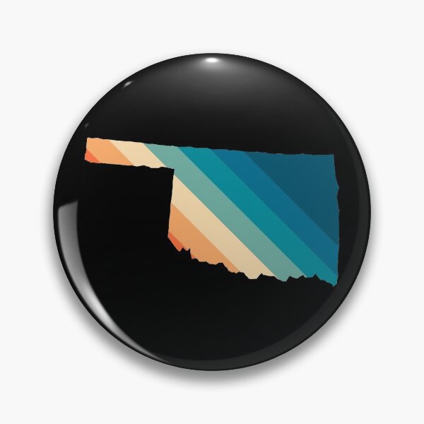 Item preview, Oklahoma State Retro Map designed and sold by Texterns.