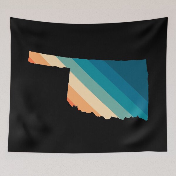 Item preview, Oklahoma State Retro Map designed and sold by Texterns.