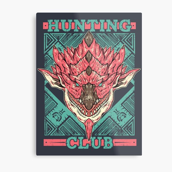 Hunting Club: Pink Rathian Metal Print