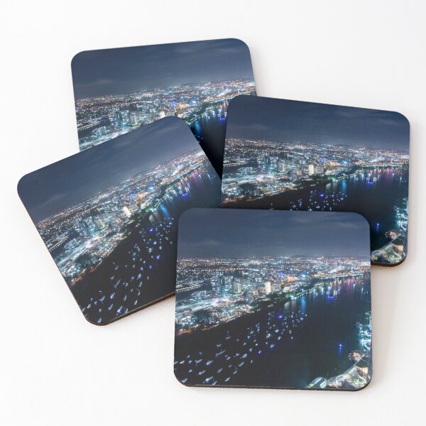 Item preview, Brisbane River Filled With Yachts Before Riverfire designed and sold by Everyday-Magic.