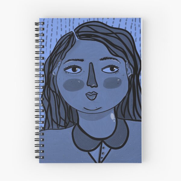Item preview, Plus size Blue Girl Portrait designed and sold by artbylilli.