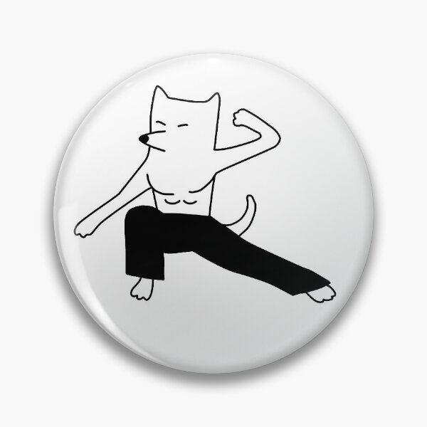 Item preview, Dog Kung fu Pose designed and sold by line-on-line.