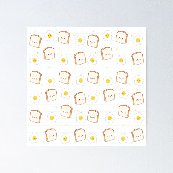 Item preview, Toast  and Egg pattern  designed and sold by 1uponadesign-ae.