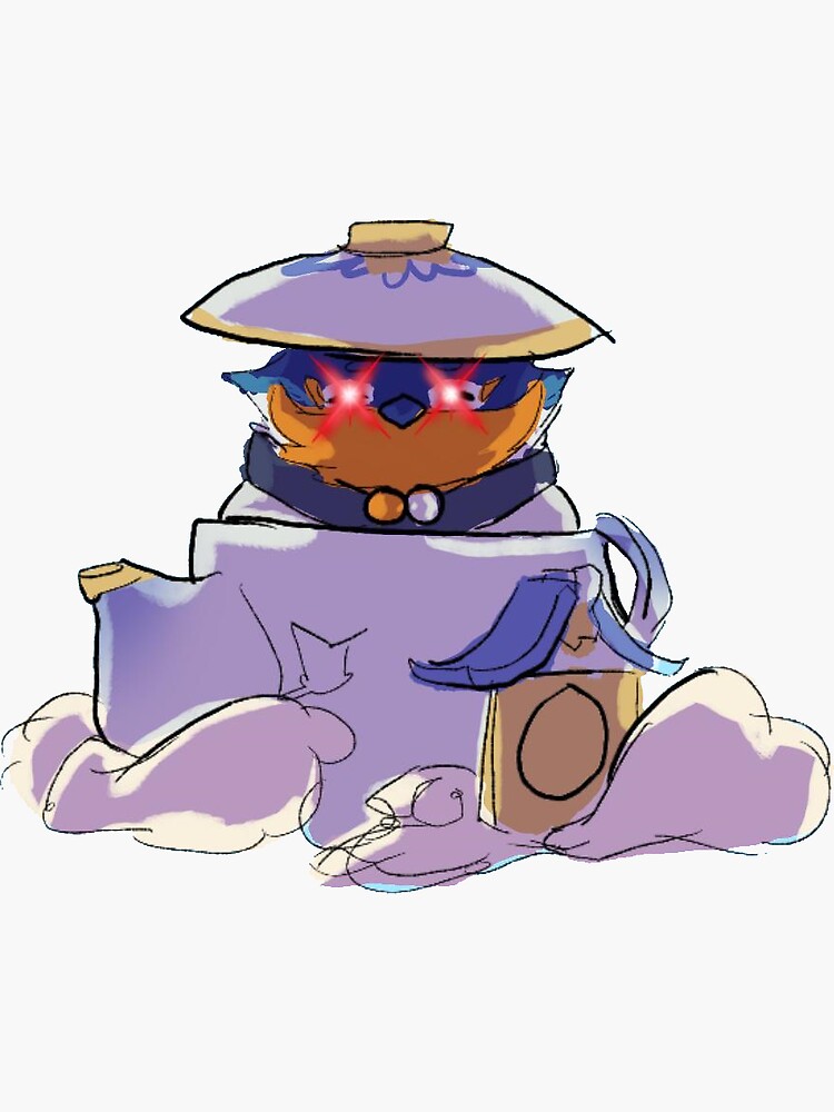 "Genshin Teapot Spirit" Sticker for Sale by stoopidsmoo Redbubble