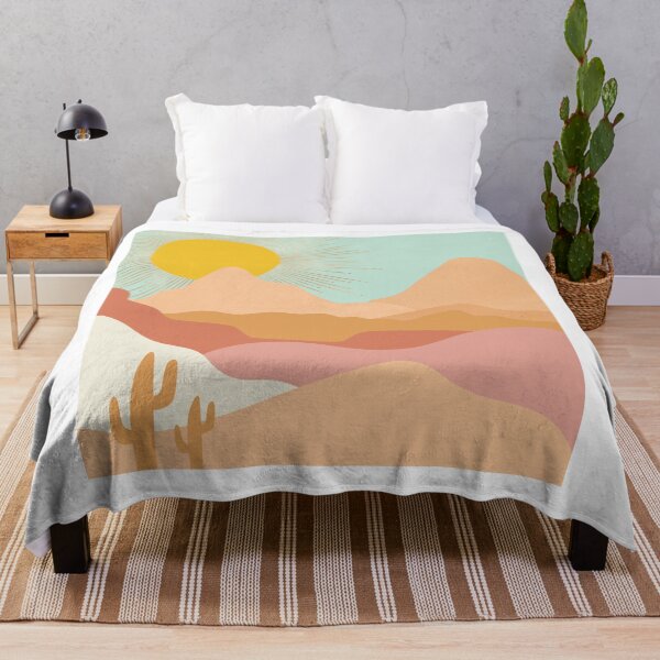 Item preview, Boho South Western Cactus Desert Mountain Landscape  designed and sold by LunaRisa.