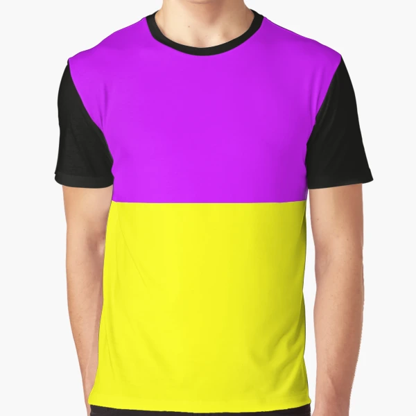 Neon Purple & Yellow Graphic T-Shirt for Sale by Moonshine