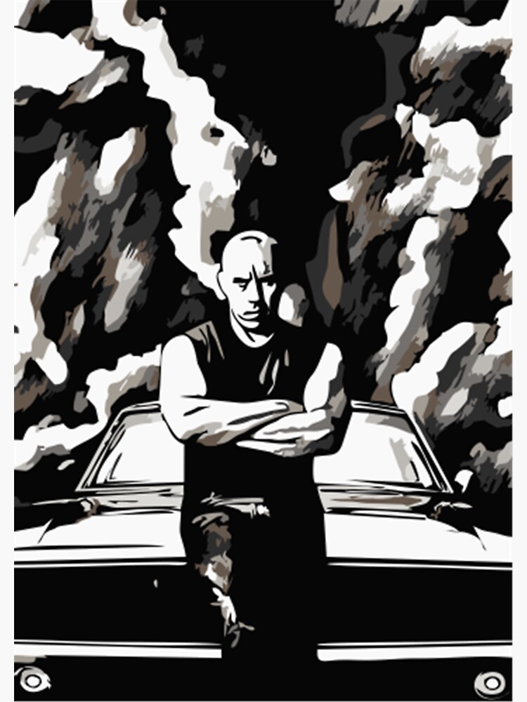 "Dominic Toretto" Sticker by frightenedpood Redbubble