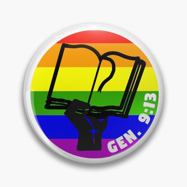 Item preview, Genesis 9:13 Christian Bumper Sticker Rainbow designed and sold by ReformedBeard.