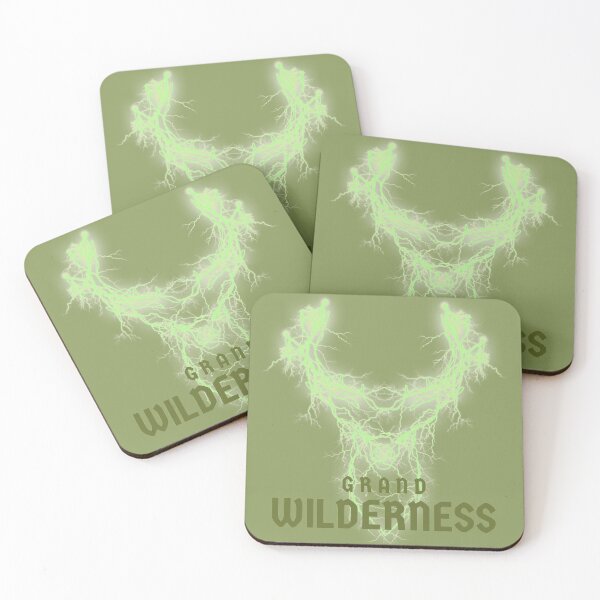 Item preview, Grand Wilderness Deer Roots Green Design designed and sold by Eleven-K.