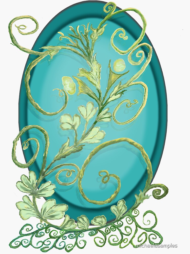 Thumbnail 3 of 3, Sticker, A Vine On the Loose designed and sold by michaelasamples.