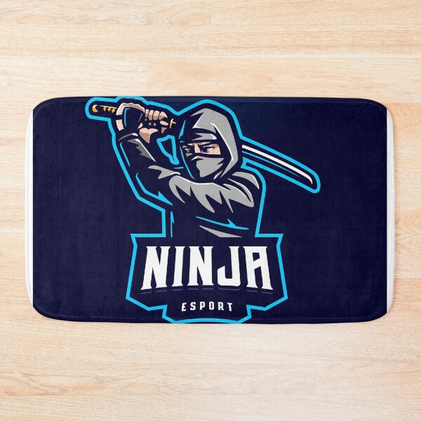 Item preview, Ninja Blue Background Esport Logo  designed and sold by Peekonet.