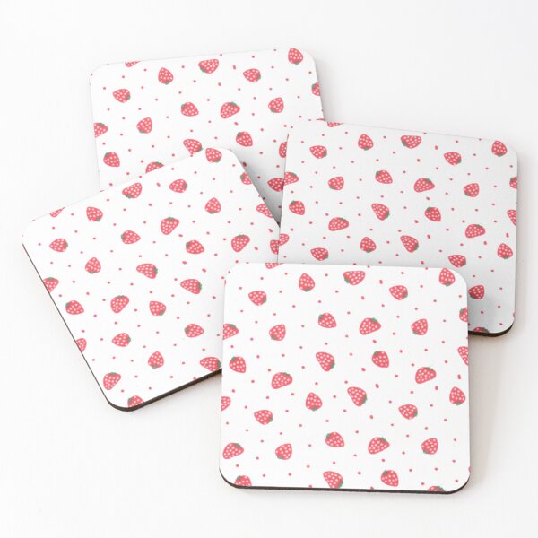 Item preview, Strawberry Patternstrabe designed and sold by lovelymoji.