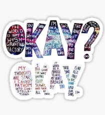 Okay Okay Nebula Sticker