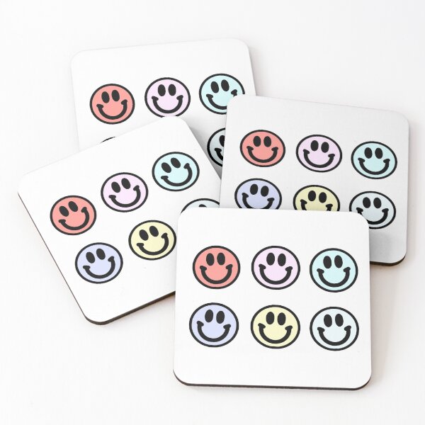Item preview, Pastel Happy Faces Sticker Pack designed and sold by samantha brachman.
