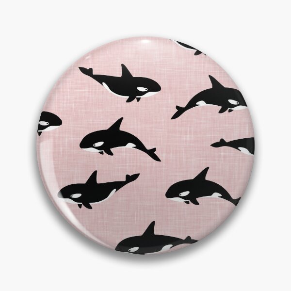 Item preview, orca - killer whales - pink designed and sold by littlearrow.