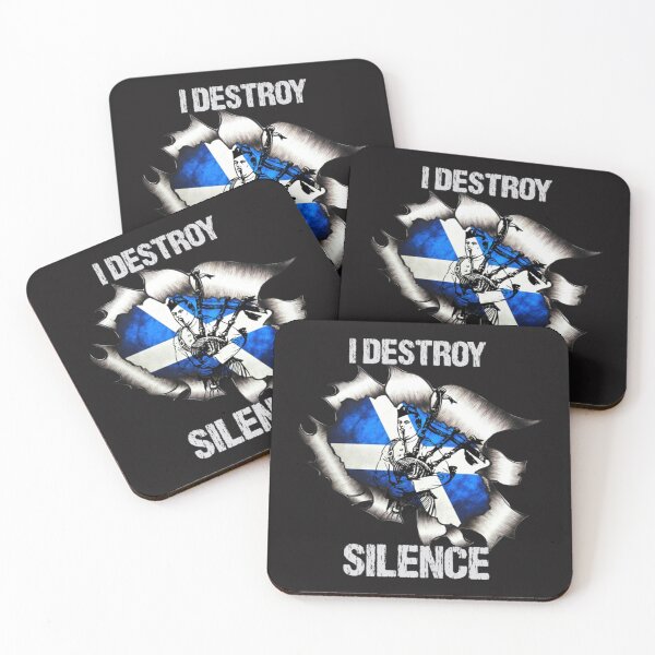 Artikelvorschau, Dudelsack I Destroy Silence BagPiper entworfen und verkauft von RetrologyShop.