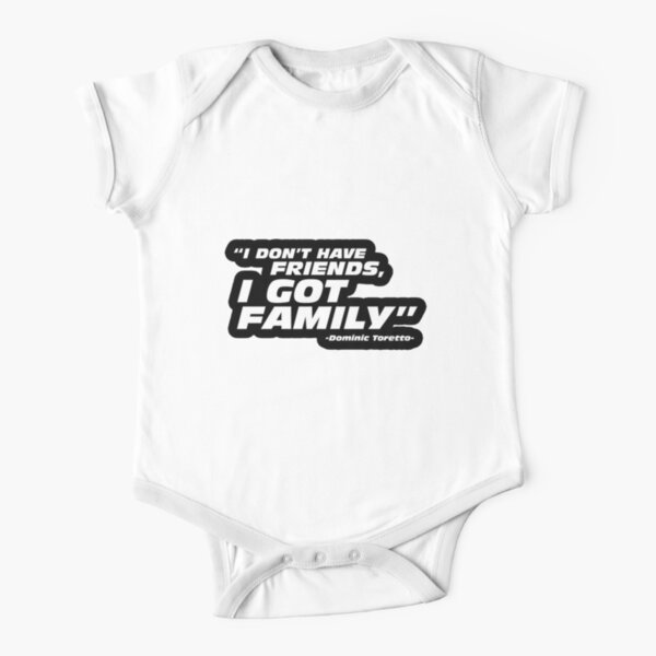 Cloud City 7 Fast and The Furious Torettos Muscle Car Club Baby Grow Short Sleeve