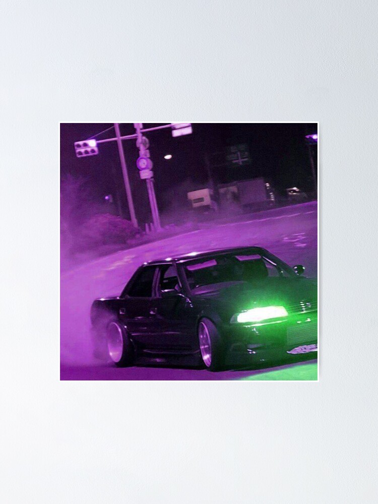 Purple JDM Drift Poster