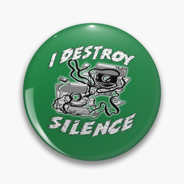 Item preview, I Destroy Silence Old School designed and sold by RetrologyShop.
