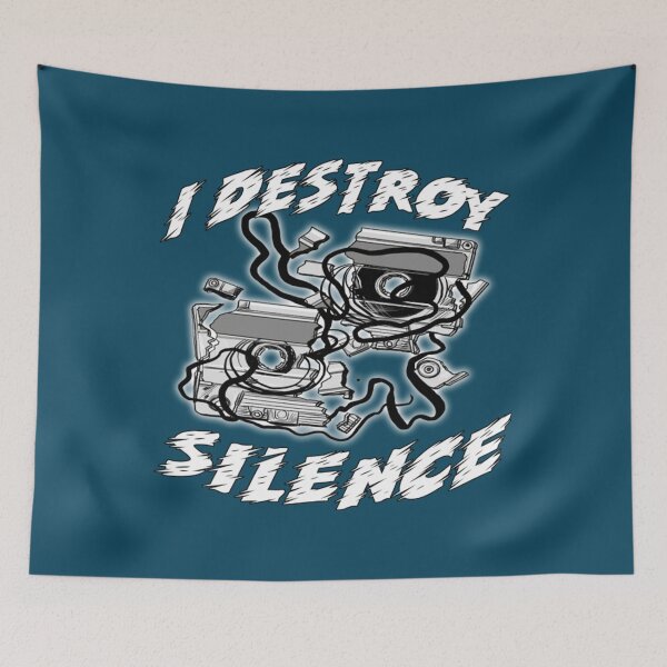 Item preview, I Destroy Silence Old School designed and sold by RetrologyShop.