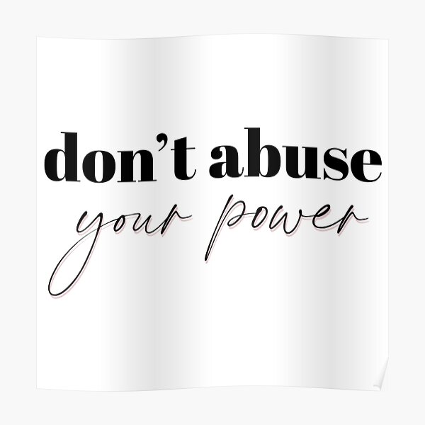 don-t-abuse-your-power-billie-eilish-poster-for-sale-by-tatianafe14