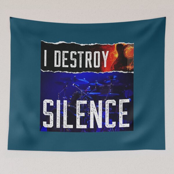 Item preview, I Destroy Silence Old School designed and sold by RetrologyShop.