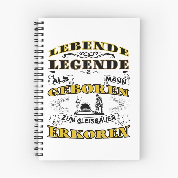 Item preview, Gleisbauer - Lebende Legende Schienenarbeiter - schwarz designed and sold by dJ-Design.