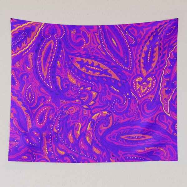 Item preview, Purple and pink paisley design designed and sold by MamaSweetea.