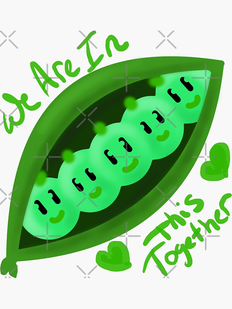 "Peas in a Pod" Sticker for Sale by pifflechan Redbubble