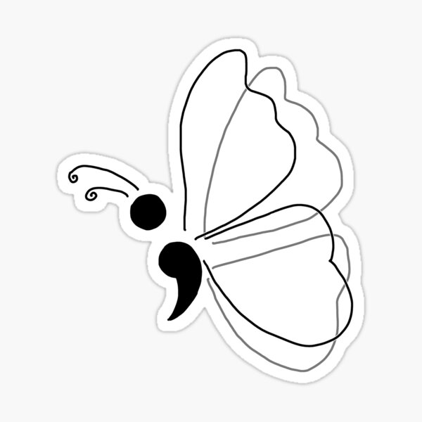 Artikel-Vorschau von Semikolon Schmetterling, designt und verkauft von Nora Anderson.