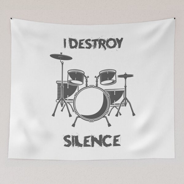 Item preview, I Destroy Silence  designed and sold by RetrologyShop.