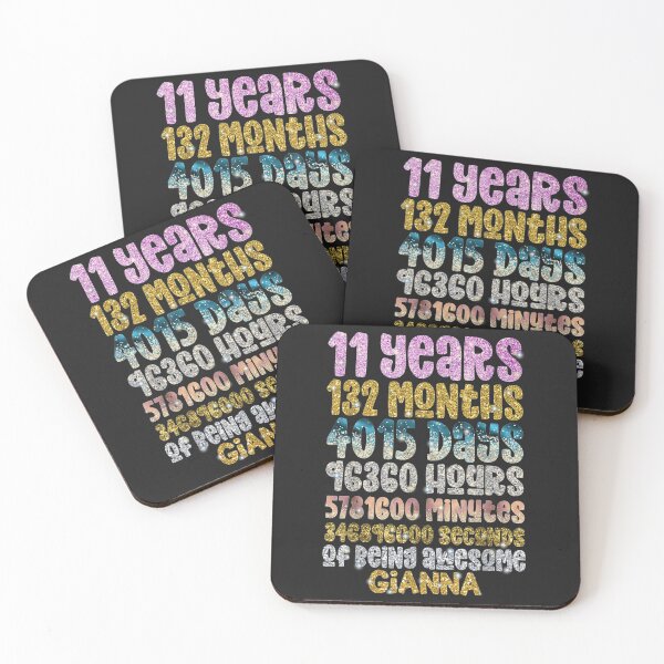 Item preview, 11th Birthday Personalized Name Gianna 11 Years of Awesome TShirt14 designed and sold by pennyzella.